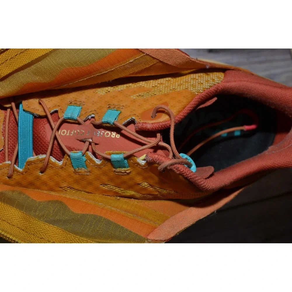 Hoka One One Project Clifton Shoes Mens 12 Orange Running  display picture 3